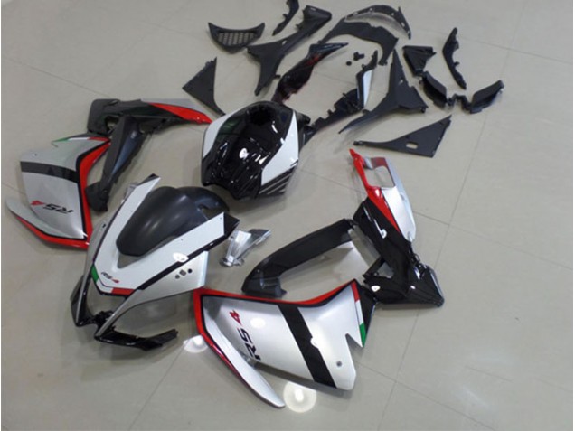 Schwarz Silber Rot 11-18 RS4 50 125 Motorrad Verkleidung Schwarz Silber Rot 11-18 RS4 50 125 Motorrad Verkleidung
