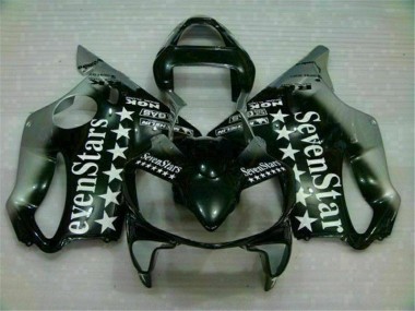 Schwarz Silber SevenStarss 01-03 CBR600 F4i Motorrad Verkleidung