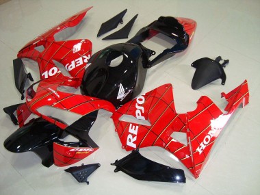 Schwarz Spider Man Repsol 03-04 CBR600RR Motorrad Verkleidung