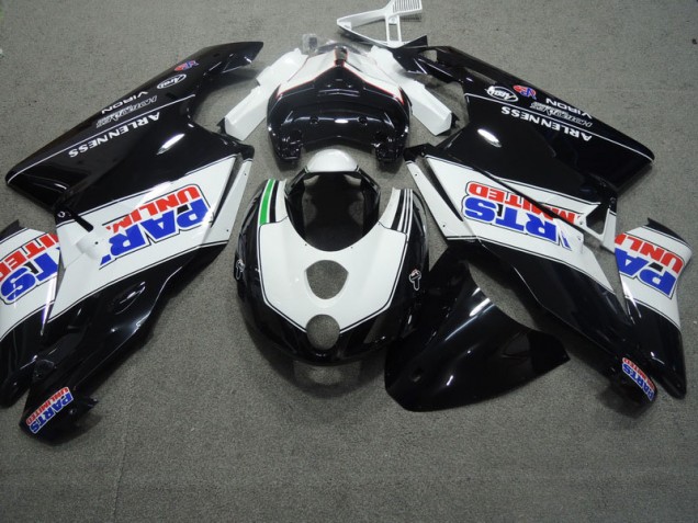 Schwarz Weiß 03-04 Ducati 749 Motorrad Verkleidung