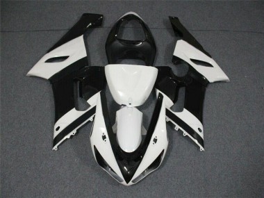 Schwarz Weiß 05-06 ZX6R Motorrad Verkleidungen