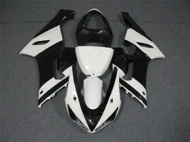 Schwarz Weiß 05-06 ZX6R Motorrad Verkleidungen