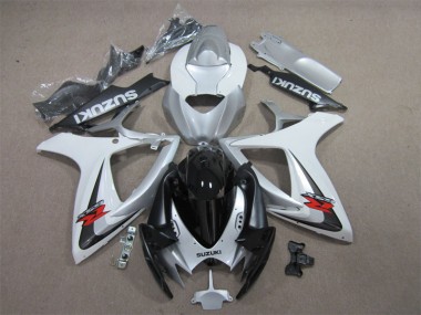 Schwarz Weiß 06-07 GSXR 600 Motorrad Verkleidung