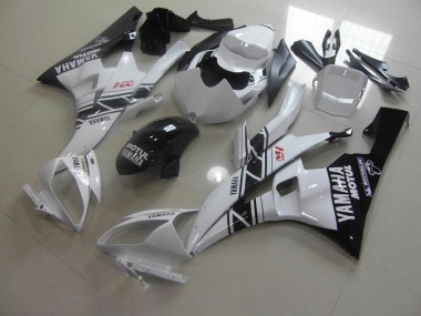 Schwarz Weiß 06-07 YZF R6 Motorrad Verkleidungen