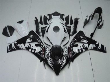 Schwarz Weiß 08-11 CBR1000RR Motorrad Verkleidung