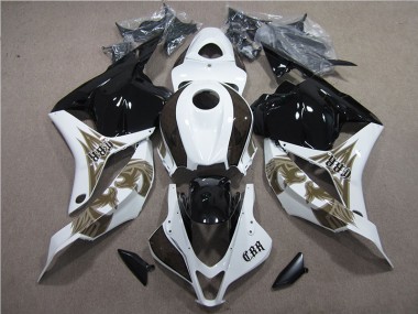 Schwarz Weiß 09-12 CBR600RR Motorrad Verkleidung & Plastik