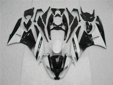 Schwarz Weiß 09-12 ZX6R Motorrad Verkleidung