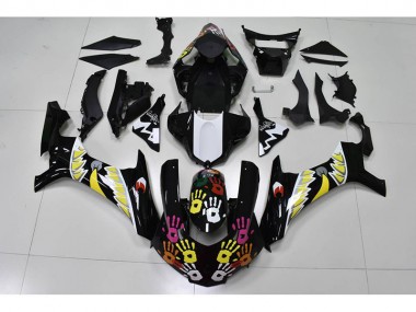 Schwarz Weiß 15-19 YZF R1 Motorrad Verkleidung