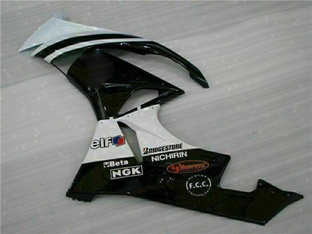 Schwarz Weiß 3M Touch4 09-12 ZX6R Motorrad Verkleidung Schwarz Weiß 3M Touch4 09-12 ZX6R Motorrad Verkleidung
