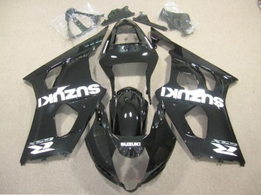 Schwarz Weiß Aufkleber 03-04 GSXR 1000 Motorrad Verkleidung