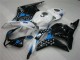 Schwarz Weiß Blau 09-12 CBR600RR Motorrad Verkleidung