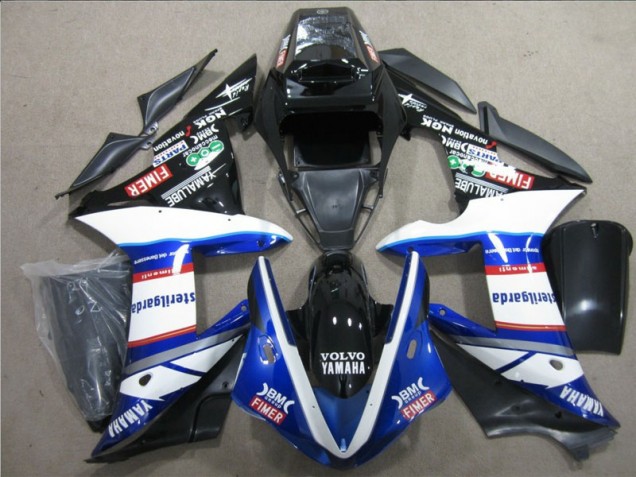 Schwarz Weiß Blau Sterilgarda Volvo 04-05 CBR1000RR Motorrad Verkleidung Schwarz Weiß Blau Sterilgarda Volvo 04-05 CBR1000RR Motorrad Verkleidung
