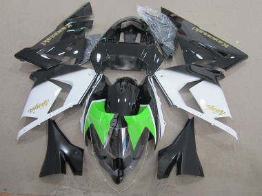 Schwarz Weiß Gold Ninja 03-05 ZX10R Motorrad Verkleidung