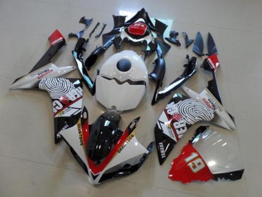 Schwarz Weiß Rot 07-08 YZF R1 Motorrad Verkleidung