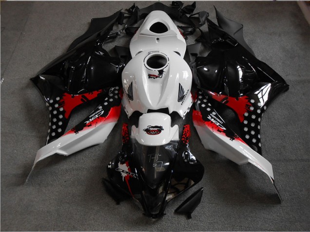 Schwarz Weiß Rot 09-12 CBR600RR Motorrad Verkleidung Schwarz Weiß Rot 09-12 CBR600RR Motorrad Verkleidung