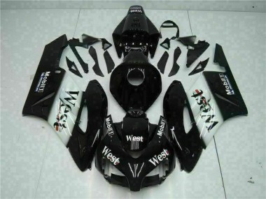 Schwarz West 04-05 CBR1000RR Motorrad Verkleidung