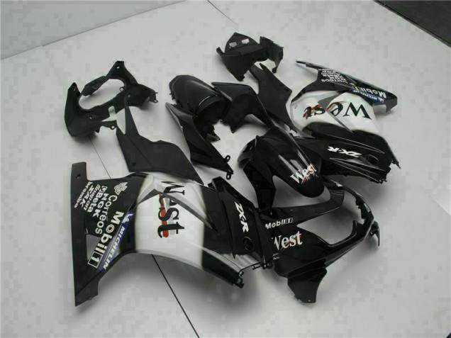 Schwarz West 08-12 EX250 Motorrad Verkleidung Schwarz West 08-12 EX250 Motorrad Verkleidung