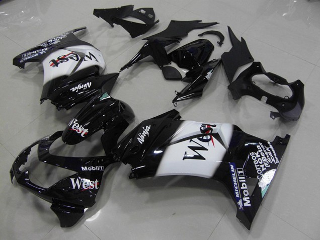 Schwarz West 08-12 ZX250R Motorrad Verkleidung Schwarz West 08-12 ZX250R Motorrad Verkleidung