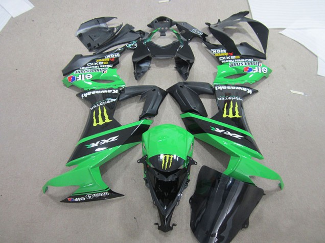 Schwarz grünes Monster 08-10 ZX10R Motorrad Verkleidung Schwarz grünes Monster 08-10 ZX10R Motorrad Verkleidung