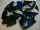 Schwarz mit Blaur Flamme 00-02 ZX6R Motorrad Verkleidung