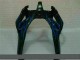 Schwarz mit Blaur Flamme 00-02 ZX6R Motorrad Verkleidung