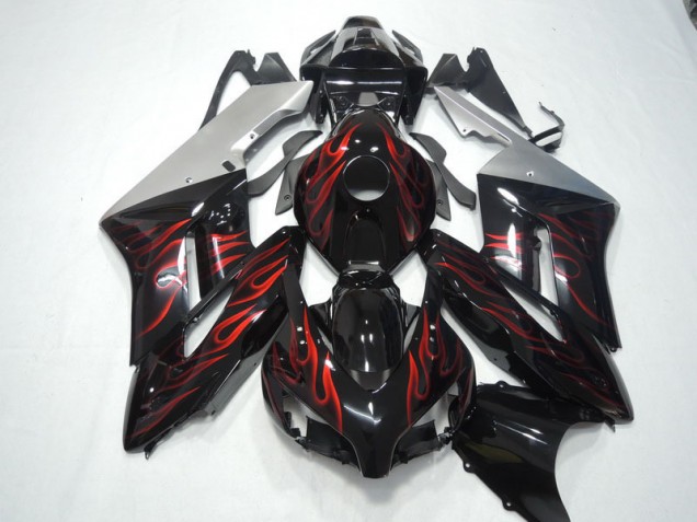 Schwarz rote Flamme 04-05 CBR1000RR Motorrad Verkleidung Schwarz rote Flamme 04-05 CBR1000RR Motorrad Verkleidung