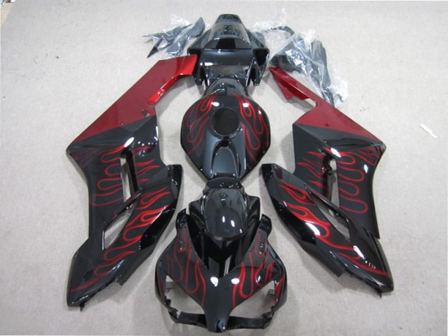 Schwarz rote Flamme 04-05 CBR1000RR Motorrad Verkleidungen Schwarz rote Flamme 04-05 CBR1000RR Motorrad Verkleidungen