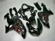 Schwarz rote Flamme 06-07 ZX10R Motorrad Verkleidungen Schwarz rote Flamme 06-07 ZX10R Motorrad Verkleidungen