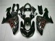 Schwarz rote Flamme 06-07 ZX10R Motorrad Verkleidungen Schwarz rote Flamme 06-07 ZX10R Motorrad Verkleidungen