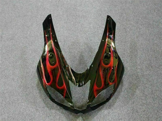 Schwarz rote Flamme 07-08 ZX6R Motorrad Verkleidung Schwarz rote Flamme 07-08 ZX6R Motorrad Verkleidung