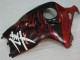 Schwarz rote Flamme 96-07 GSXR 1300 Hayabusa Motorrad Verkleidungen