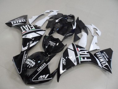 Schwarz weißer Fiat 09-11 YZF R1 Motorrad Verkleidungen