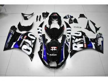 Schwarz weißes Motul 17-21 GSXR 1000 Motorrad Verkleidung