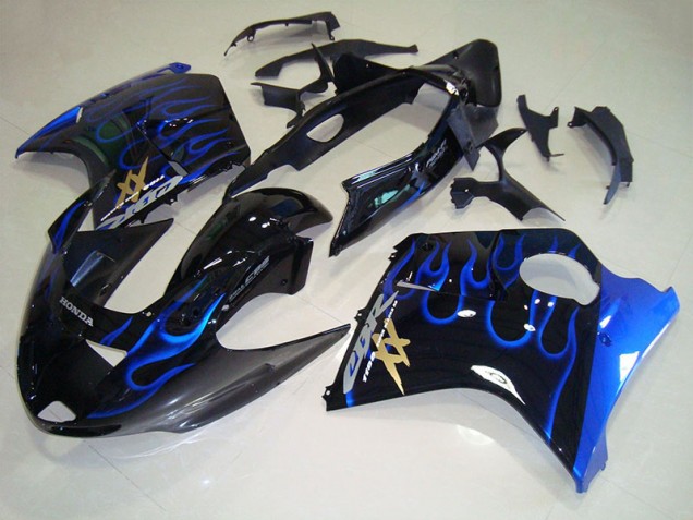 Schwarze Blau Flamme 96-07 CBR1100XX Blackbird Motorrad Verkleidung Schwarze Blau Flamme 96-07 CBR1100XX Blackbird Motorrad Verkleidung