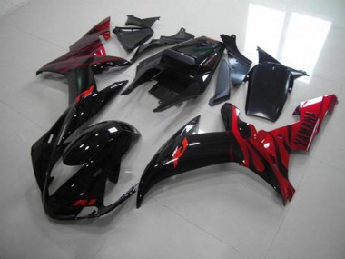 Schwarze Flamme 02-03 YZF R1 Motorrad Verkleidung