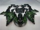 Schwarze grüne Flamme 06-07 ZX10R Motorrad Verkleidung Schwarze grüne Flamme 06-07 ZX10R Motorrad Verkleidung