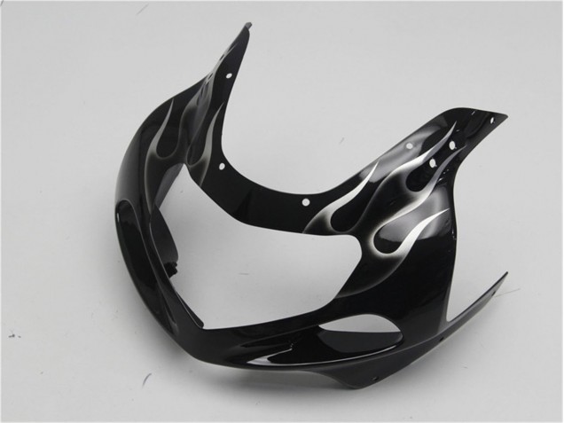 Schwarze weiße Flamme 01-03 GSXR 600/750 Motorrad Verkleidung Schwarze weiße Flamme 01-03 GSXR 600/750 Motorrad Verkleidung
