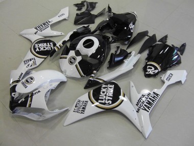 Schwarzer Lucky Strike 07-08 YZF R1 Motorrad Verkleidung