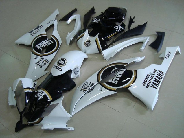 Schwarzer Lucky Strike 08-16 YZF R6 Motorrad Verkleidung Schwarzer Lucky Strike 08-16 YZF R6 Motorrad Verkleidung