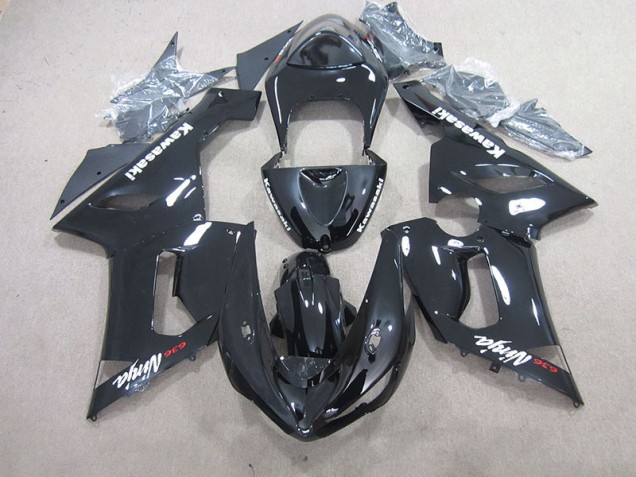 Schwarzer Ninja 636 05-06 ZX6R Motorrad Verkleidungen Schwarzer Ninja 636 05-06 ZX6R Motorrad Verkleidungen