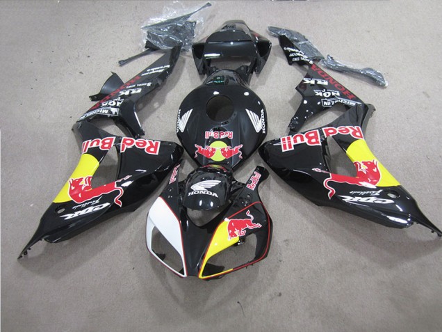 Schwarzer Rot Bull 06-07 CBR1000RR Motorrad Verkleidungen