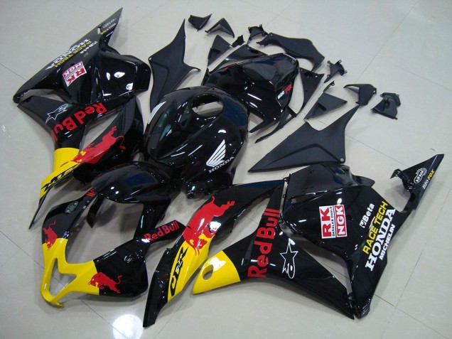 Schwarzer Rot Bull 09-12 CBR600RR Motorrad Verkleidung