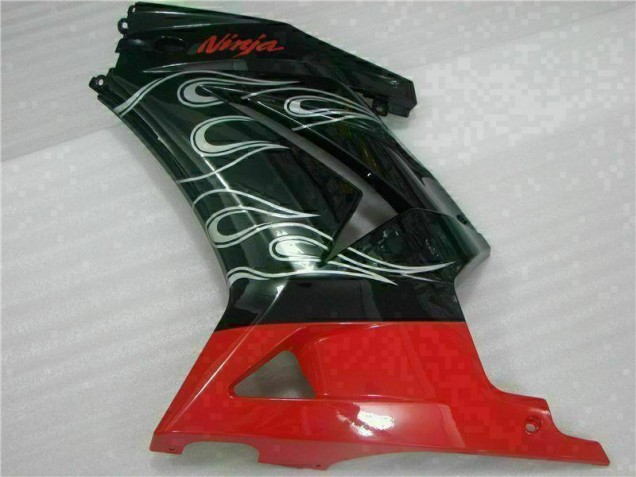 Schwarzer Roter Ninja 08-12 EX250 Motorrad Verkleidung Schwarzer Roter Ninja 08-12 EX250 Motorrad Verkleidung