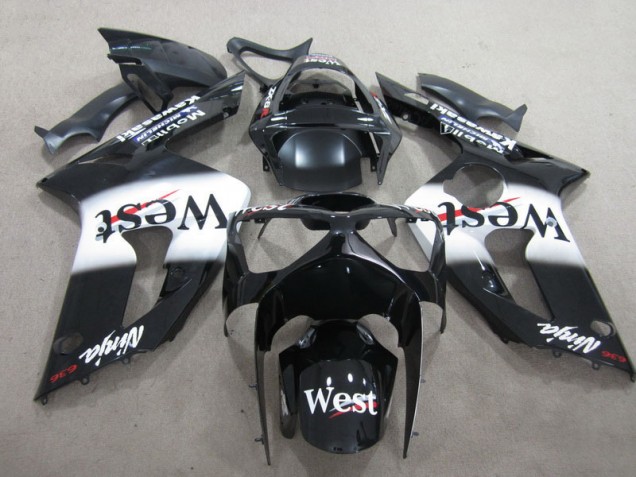 Schwarzer West Ninja 636 03-04 ZX6R Motorrad Verkleidung Schwarzer West Ninja 636 03-04 ZX6R Motorrad Verkleidung