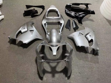Silber Glänzend Schwarz 02-03 ZX9R Motorrad Verkleidung