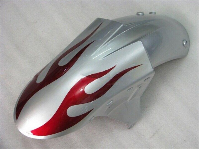 Silber Rot Flammen 05-06 ZX6R Motorrad Verkleidung Silber Rot Flammen 05-06 ZX6R Motorrad Verkleidung