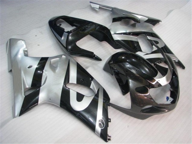Silber Schwarz 01-03 GSXR 600/750 Motorrad Verkleidung Silber Schwarz 01-03 GSXR 600/750 Motorrad Verkleidung