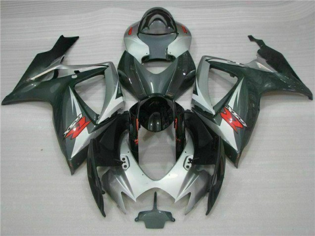 Silber Schwarz 06-07 GSXR 600/750 Motorrad Verkleidung Silber Schwarz 06-07 GSXR 600/750 Motorrad Verkleidung
