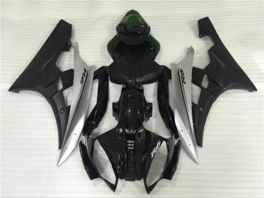 Silber Schwarz 06-07 YZF R6 Motorrad Verkleidung & Plastik