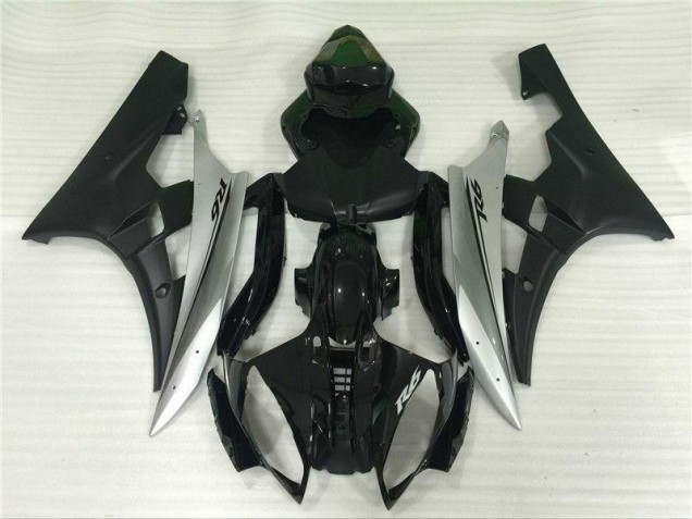 Silber Schwarz 06-07 YZF R6 Motorrad Verkleidung & Plastik Silber Schwarz 06-07 YZF R6 Motorrad Verkleidung & Plastik